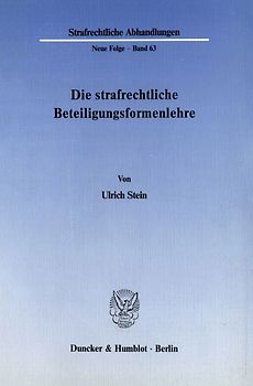 Die strafrechtliche Beteiligungsformenlehre.