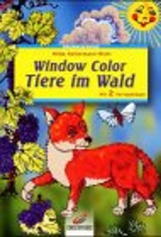Window Color Tiere im Wald. Mit 2 Vorlagebögen