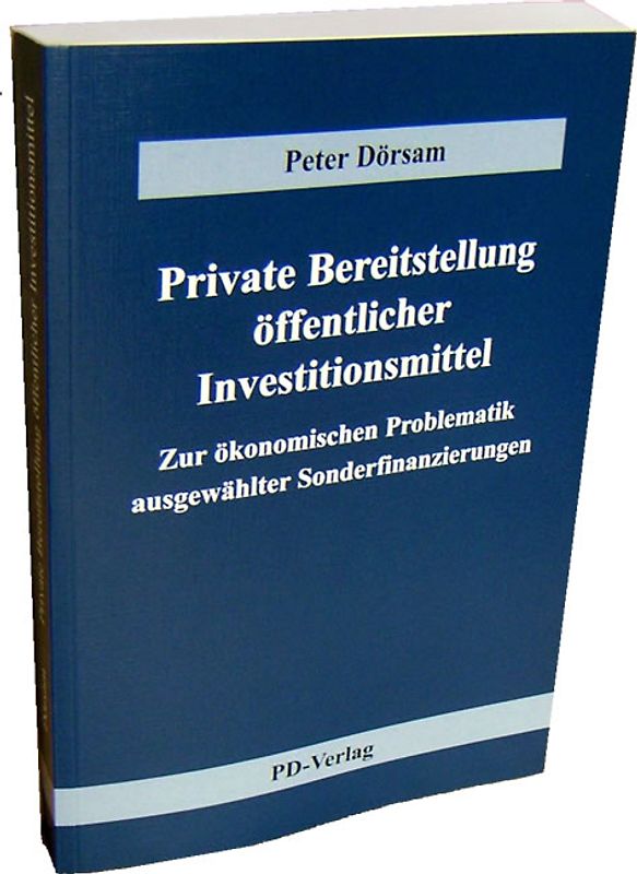 Private Bereitstellung öffentlicher Investitionsmittel
