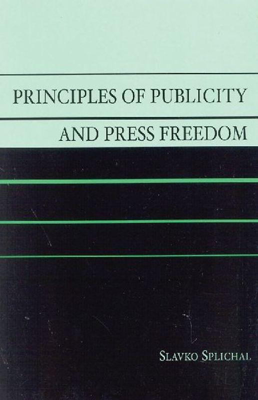 Principles of Publicity and Press Freedom