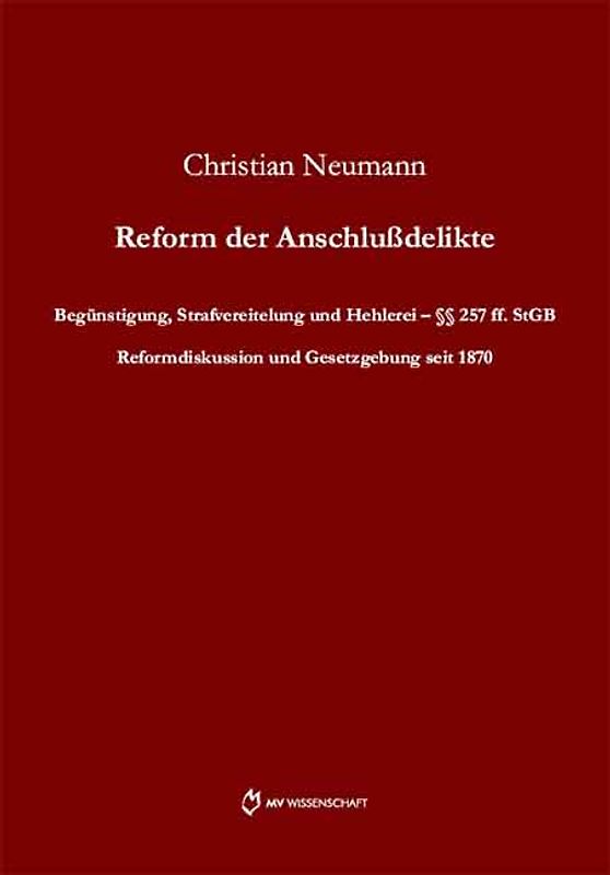 Reform der Anschlußdelikte