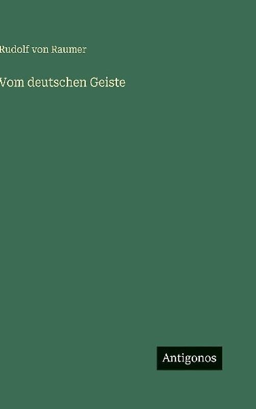 Vom deutschen Geiste