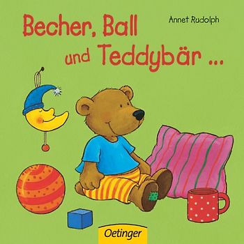 Becher, Ball und Teddybär