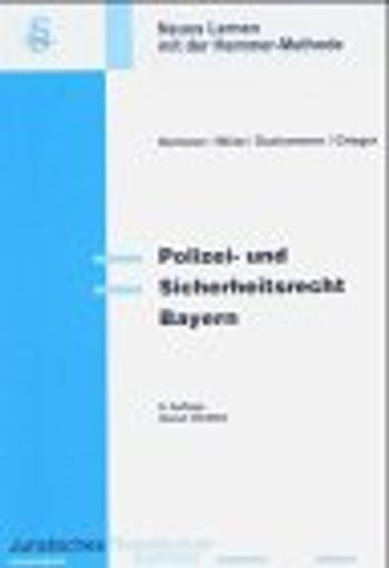 Polizei- und Sicherheitsrecht /Bayern