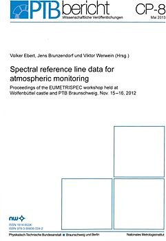 Spectral reference line data for atmospheric monitoring