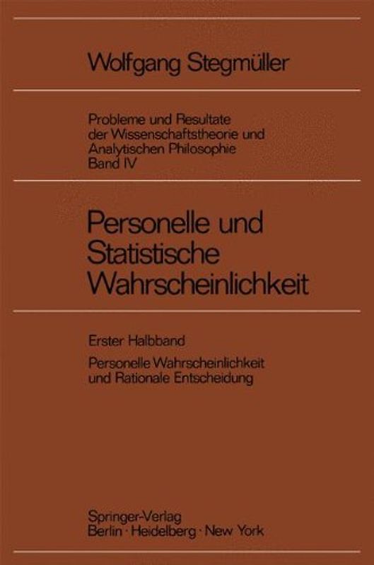 Personelle und Statistische Wahrscheinlichkeit