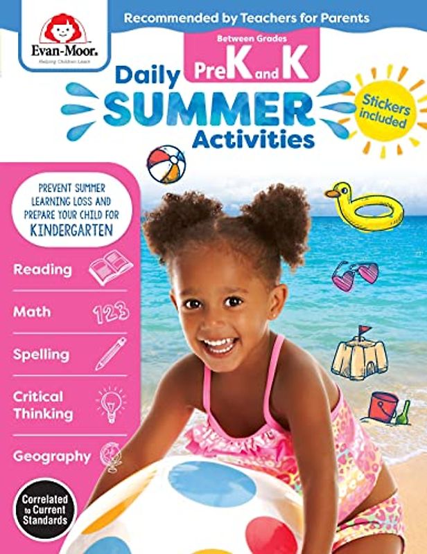 Daily Summer Activities: Moving from Prek to Kindergarten, Grades Prek-K