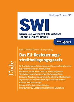 SWI-Spezial EU-Besteuerungsstreitbeilegungsgesetz