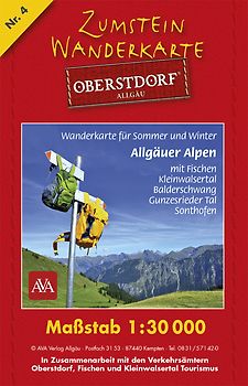 Zumstein Wanderkarte Oberstdorf