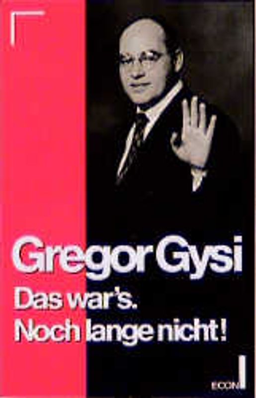 Das war's. Noch lange nicht