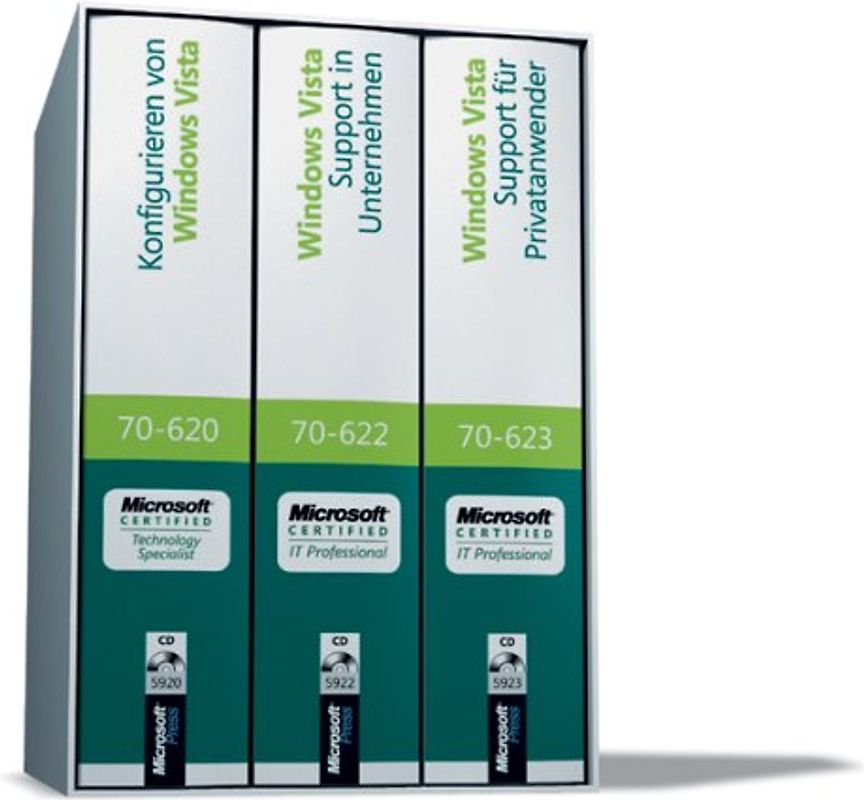 Microsoft Windows Vista-CorePack - Original Microsoft Training für Examen 70-620, 70-622 und 70-623