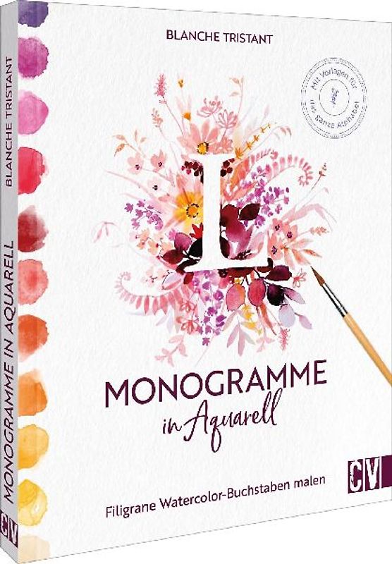 Monogramme in Aquarell