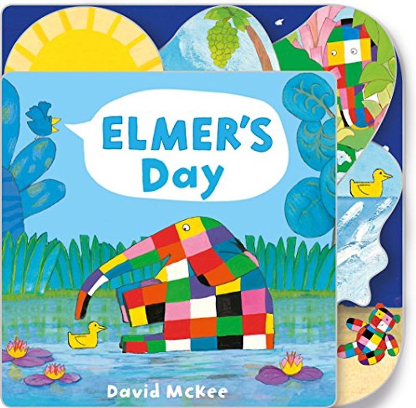 Elmer's Day: Tabbed Board Book: 1 (Elmer Picture Books)