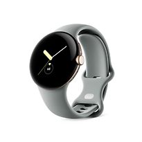 Google Pixel Watch 41 mm champagne doré avec bracelet sport couleur vert sauge [Wi-Fi + 4G]