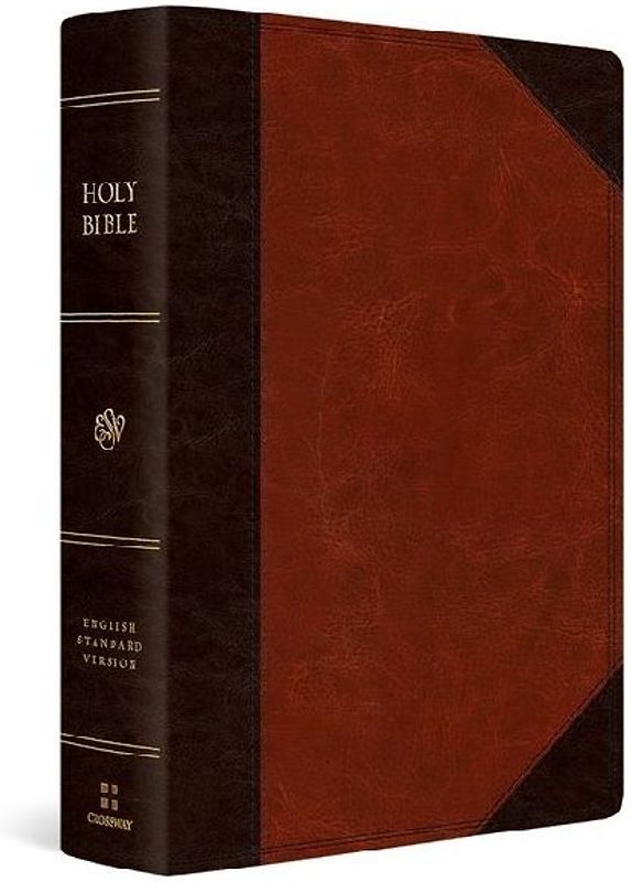 ESV Super Giant Print Bible (Trutone, Brown/Cordovan, Portfolio Design)