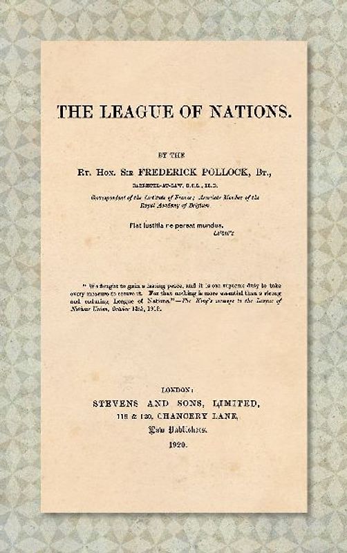 The League of Nations [1920]