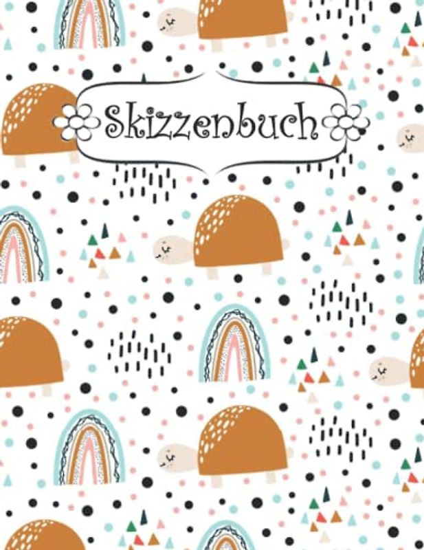 Skizzenbuch: Regenbogen-Meerjungfrau Zeichenbuch Sketchbook Blanko Heft | Perfekt als Zeichenheft, Sketchbook, Schreiben, Malen .
