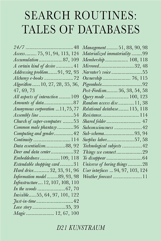 Search Routines: Tales of Databases