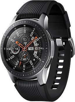 Samsung Galaxy Watch 46 mm argent bracelet en silicone noir [Wi-Fi + 4G]