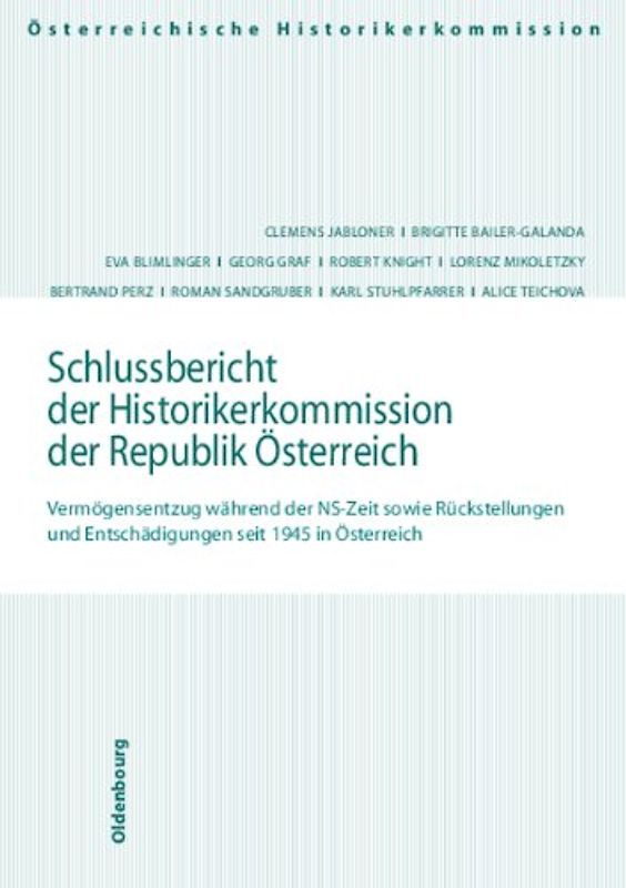 Schlussbericht der Historikerkommisison der Republik Österreich