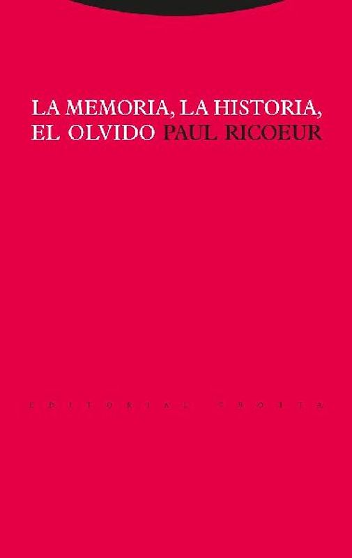 La memoria, la historia, el olvido