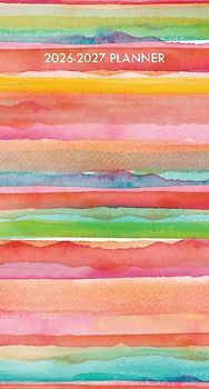 Super Stripe 2-Year 2026-27 3.5 X 6.5 Monthly Pocket Planner