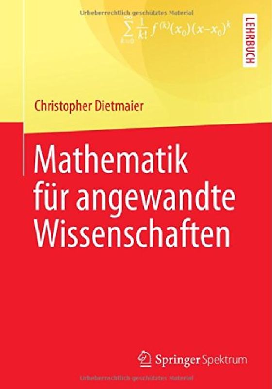 Mathematik für angewandte Wissenschaften