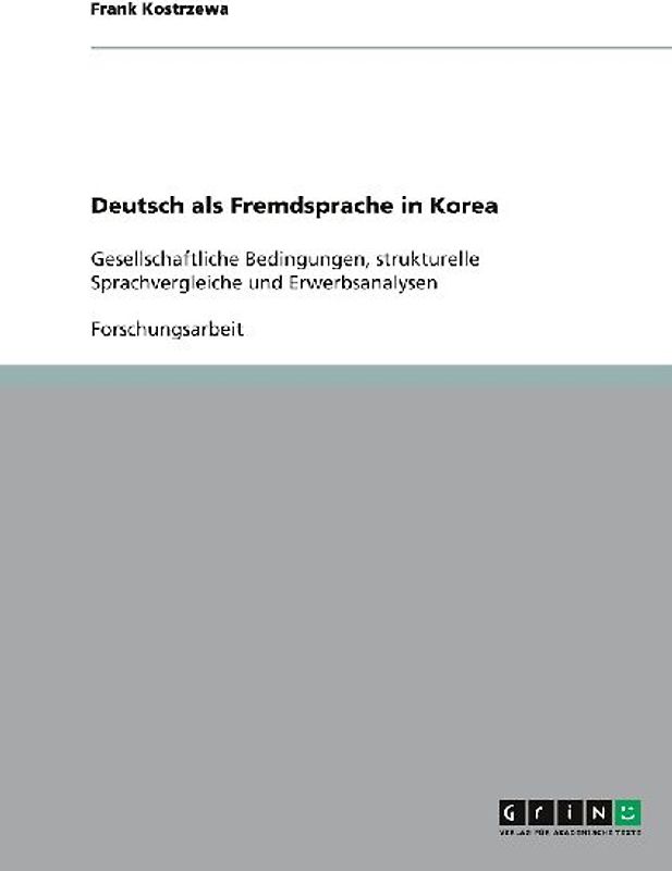 Deutsch als Fremdsprache in Korea