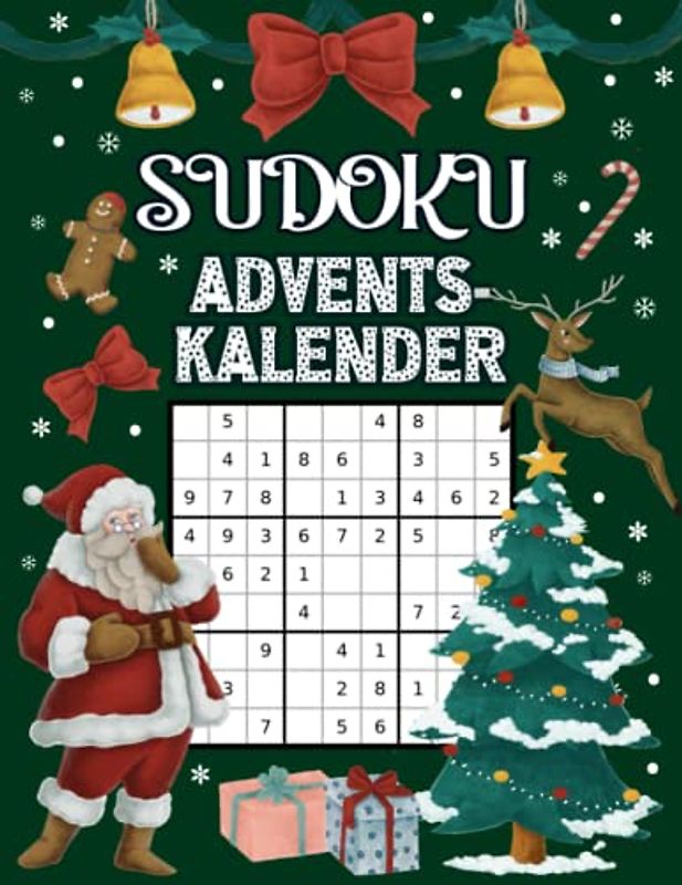 Sudoku Adventskalender: Großer Adventskalender für Erwachsene I Rätselspaß für den ganzen Advent mit 144 Sudokus von Leicht bis Schwer I Inkl. Anleitungen und Lösungen