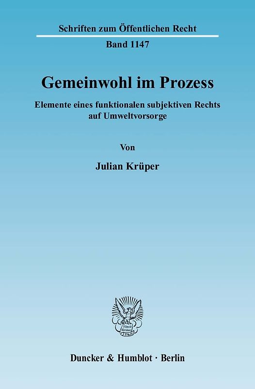 Gemeinwohl im Prozess.
