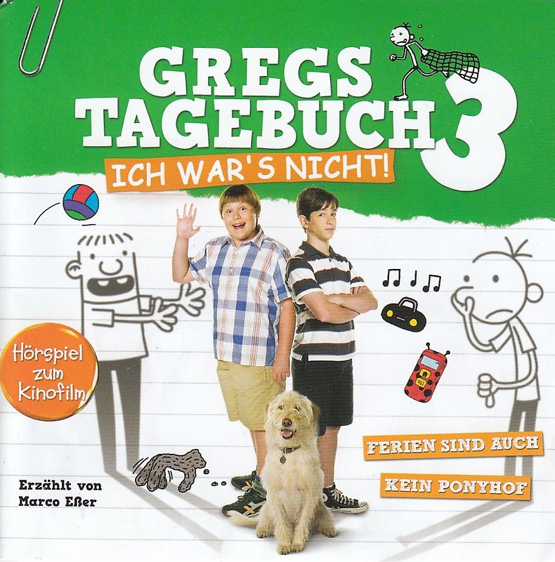 Gregs Tagebuch: Band 3 - Ich war´s nicht! - Jeff Kinney [Audio CD]