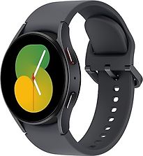 Samsung Galaxy Watch5 40 mm horlogekast van Graphite Aluminium op Graphite Sport Band M/L [Wi-Fi + 4G]