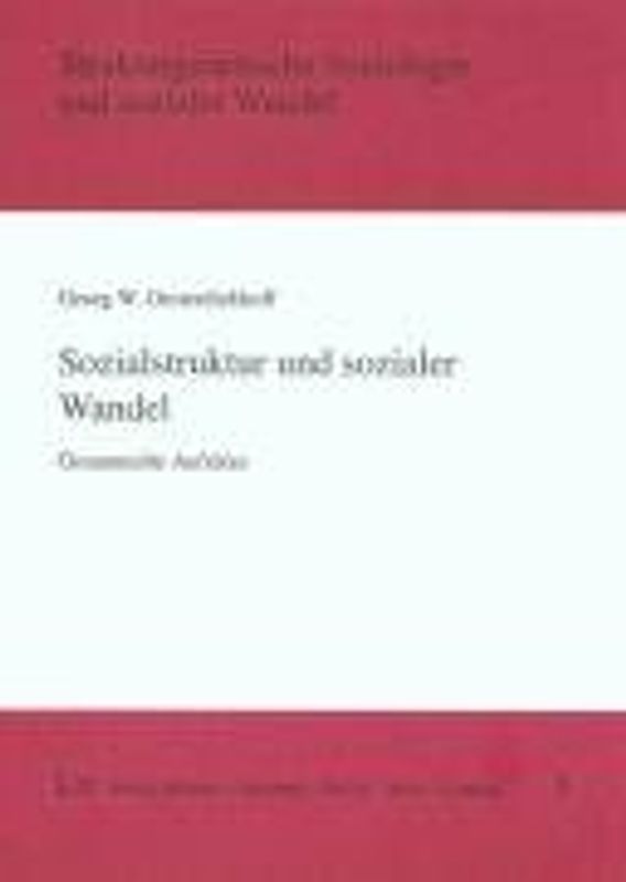 Sozialstruktur und sozialer Wandel