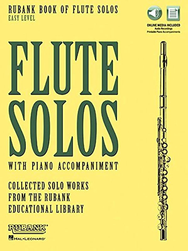 Rubank Book of Flute Solos: Easy Level: Book with Online Audio (Stream or Download)