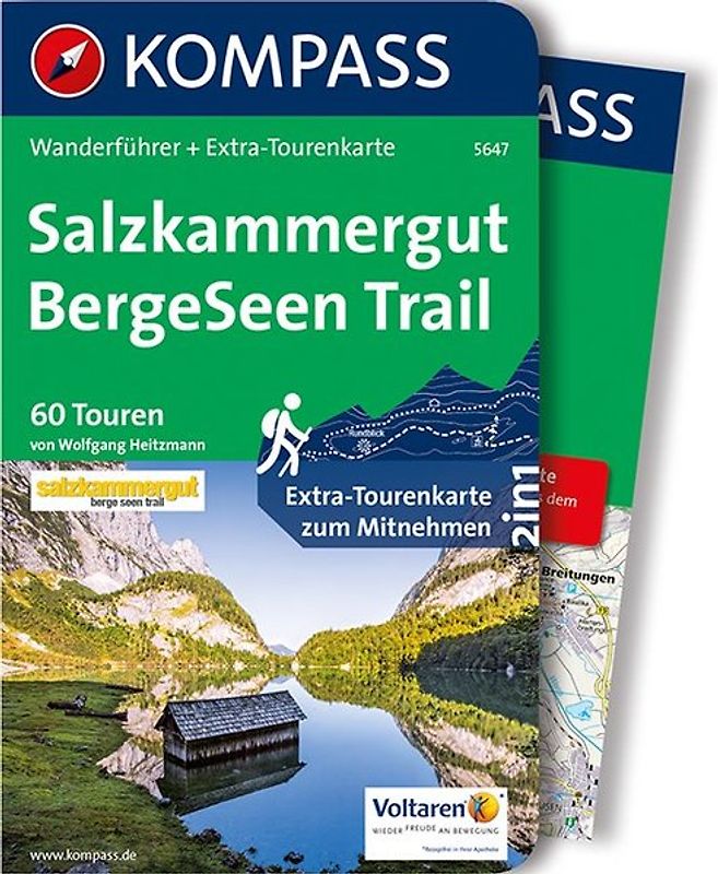KOMPASS Wanderführer Salzkammergut BergeSeen Trail, 61 Touren