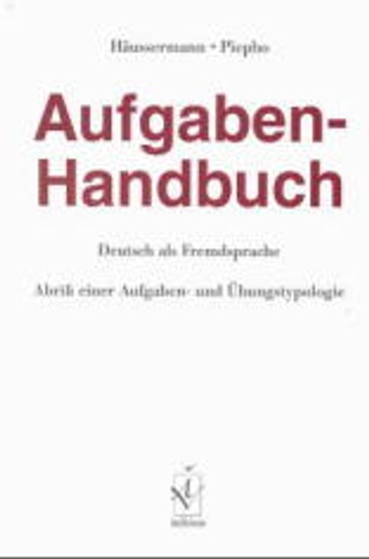 Aufgaben-Handbuch Deutsch als Fremdsprache