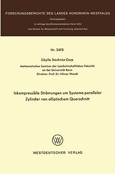 Inkompressible Strömungen um Systeme paralleler Zylinder von elliptischem Querschnitt