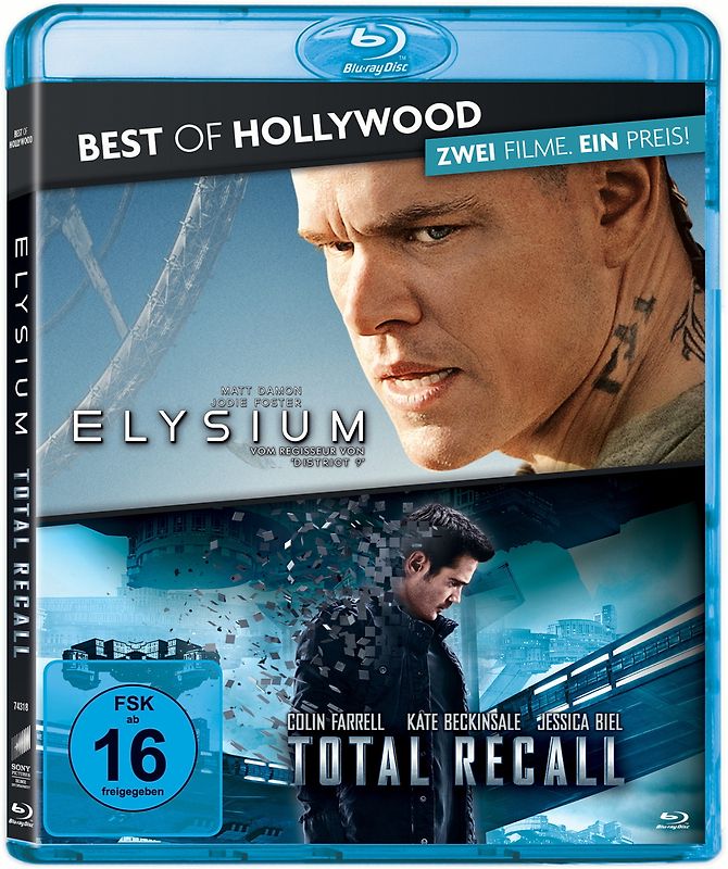 Best of Hollywood: Elysium/Total Recall (2012) [Collector's Pack inkl. 2 Discs] Blu-ray Disc