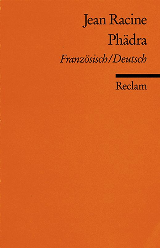 Phèdre/Phädra. Französisch/Deutsch