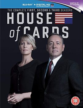 House of Cards: The Complete First, Second & Third Seasons [12 Discs, UK Import] Blu-ray Disc
