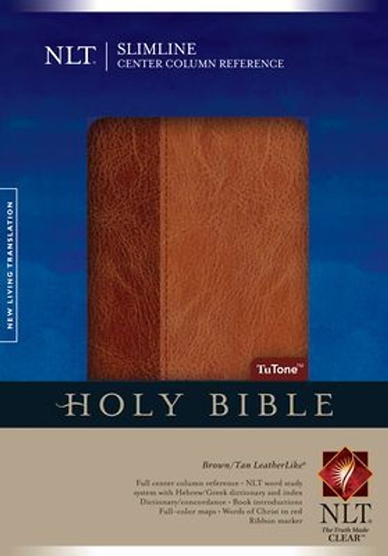 Slimline Center Column Reference Bible-NLT