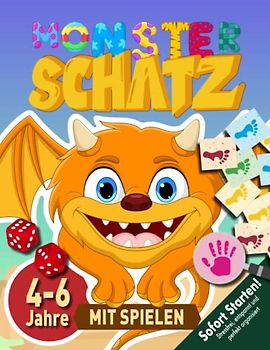 Monster Schatzsuche Kindergeburtstagab 4-6 Jahre: Oh Schreck! Ein Monster hat den Geburtstagsschatz geklaut! Los, findet mit dieser Schnitzeljagd das Monster! (Bravo Schatzsuche)