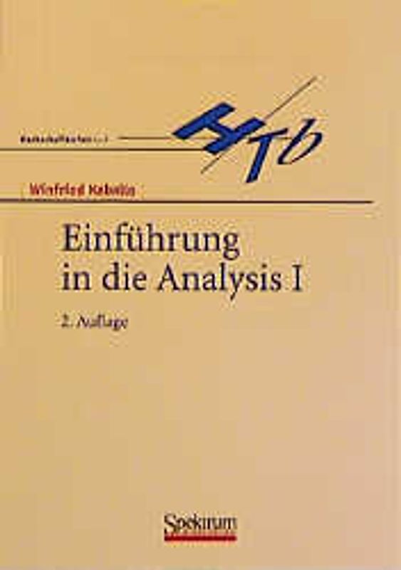 Einführung in die Analysis I