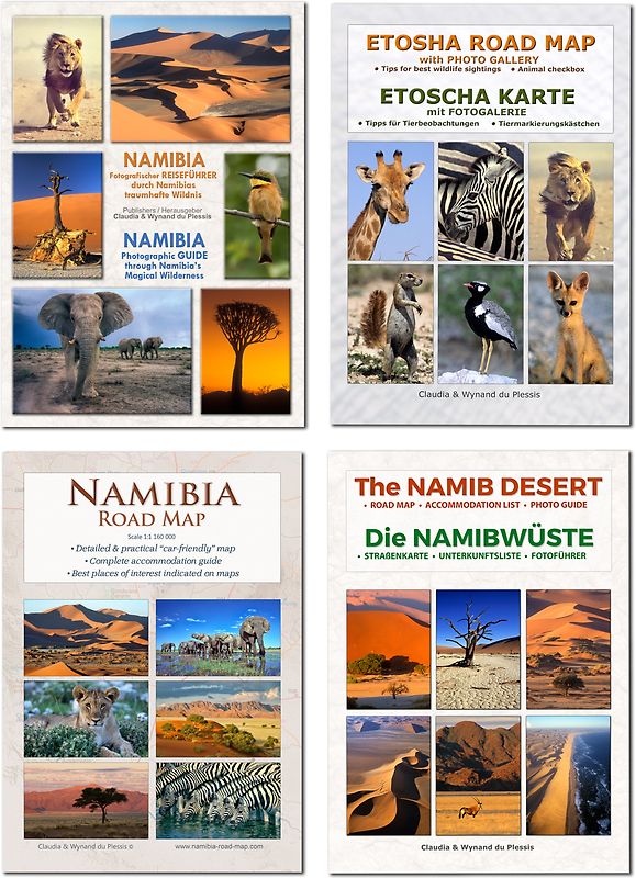 Das komplette Kartenset NAMIBIA Plus (4-teilig)