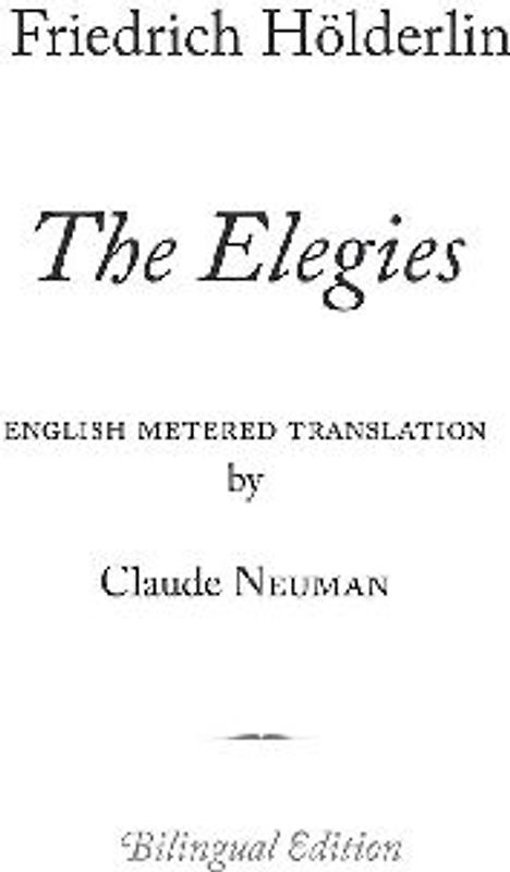 Elegies