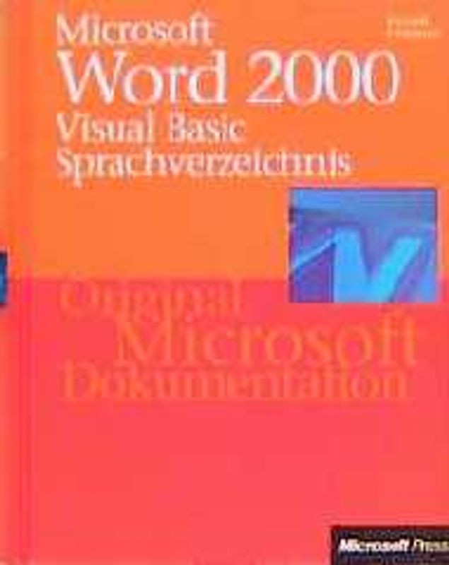 Microsoft Word 2000 Visual Basic Sprachverzeichnis