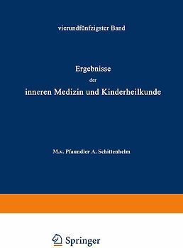 Ergebnisse der Inneren Medizin und Kinderheilkunde