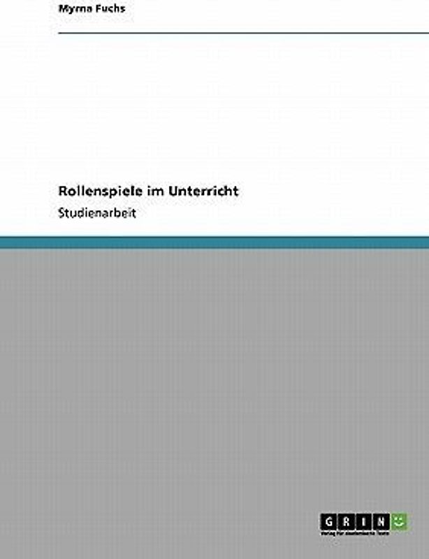 Rollenspiele im Unterricht