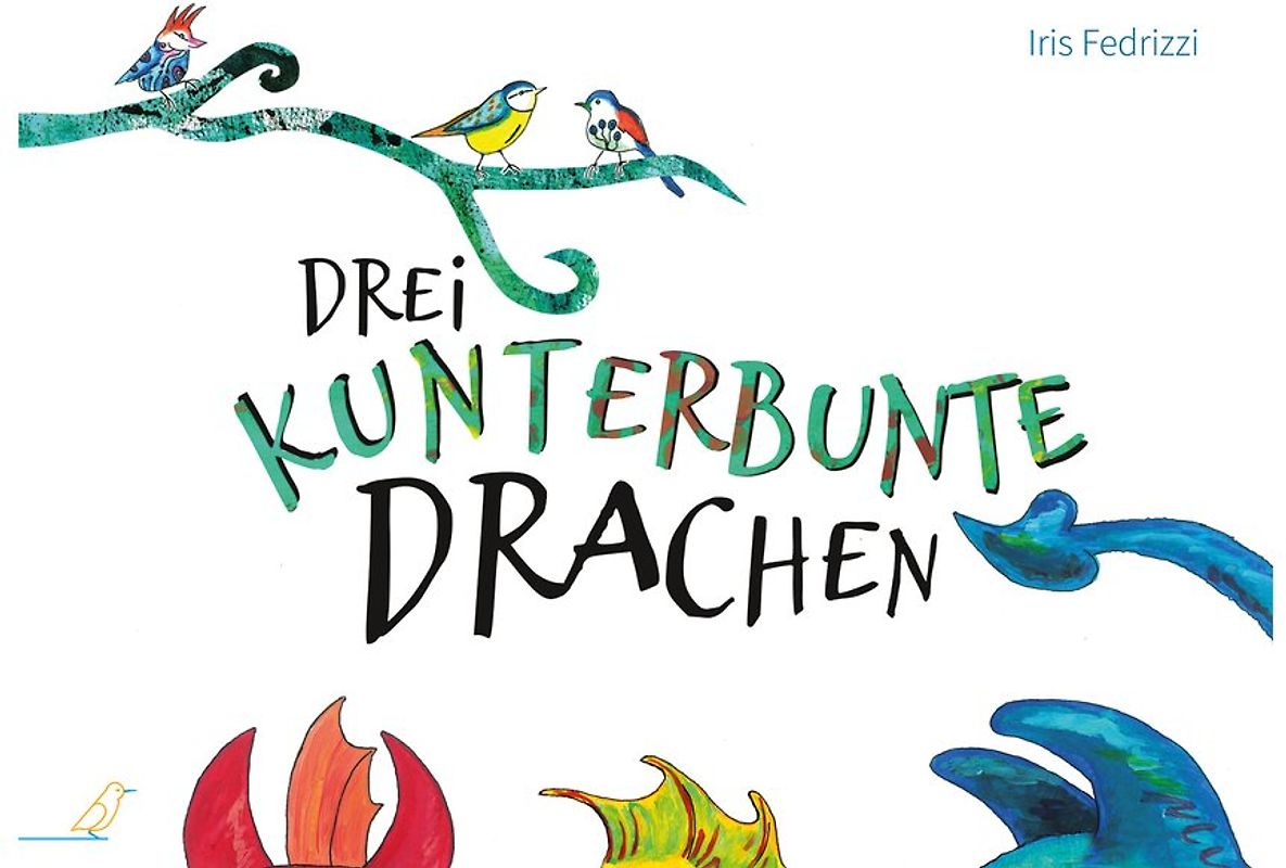 Drei kunterbunte Drachen