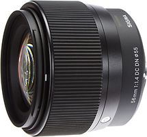 Sigma C 56 mm F1.4 DC DN 55 mm Filtergewinde (Micro Four Thirds Anschluss) schwarz